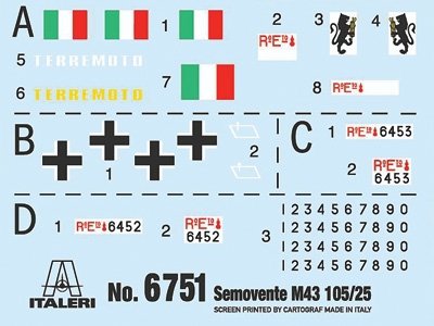 Italeri 6751 Semovente M43 da 105/25 Bassotto 1/35