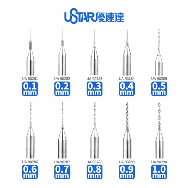 U-Star UA-90283 Tungsten steel Drill Bit 0.3 mm
