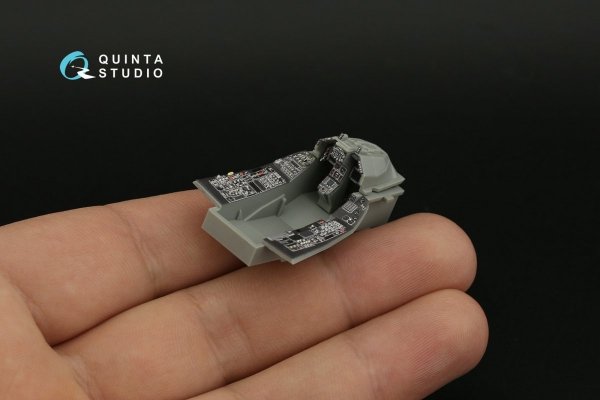 Quinta Studio QDS-48388 F-16A MLU 3D-Printed &amp; coloured Interior on decal paper (Kinetic) (Small version) 1/48
