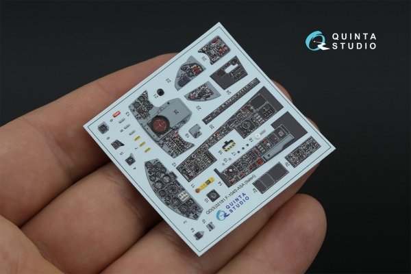 Quinta Studio QDS-32181 F-104S-ASA 3D-Printed coloured Interior on decal paper (Italeri) (small version) 1/32