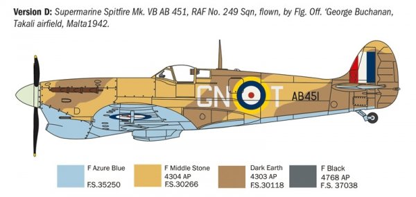 Italeri 1482 Spitfire Mk.V / Mk.IX Aces 1/72