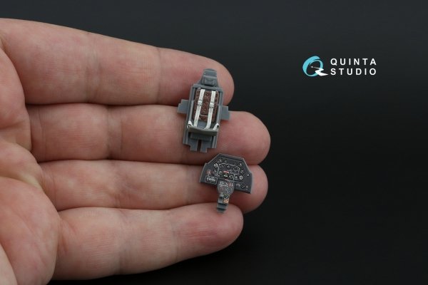 Quinta Studio QD48482 P-51B/C (Late) 3D-Printed coloured Interior on decal paper (Tamiya) 1/48