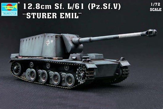 Trumpeter 07210 12.8cm Sf. L/61 (Pz.Sf.V) &quot;STURER EMIL&quot; (1:72)