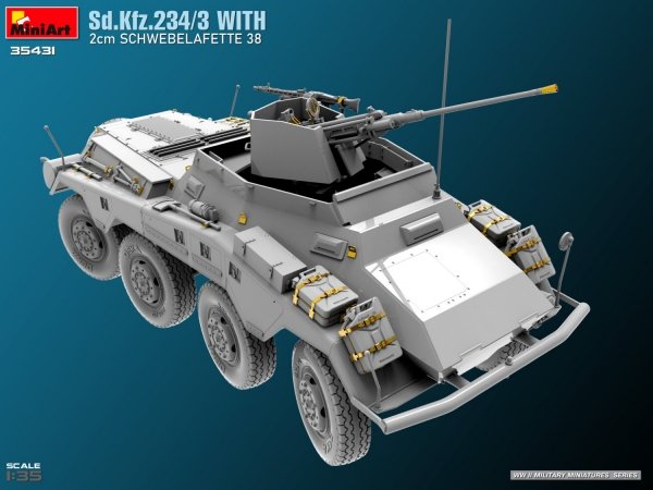 MiniArt 35431 Sd.Kfz.234/3 With 2cm Schwebelafette 38 1/35