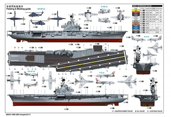 Trumpeter 05618 USS Intrepid CV-11 1/350
