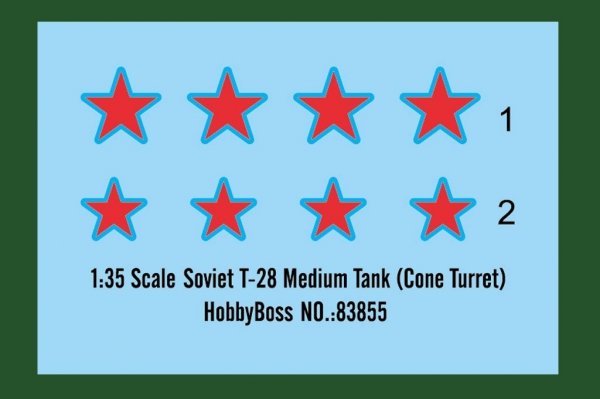 Hobby Boss 83855 Soviet T-28 Medium Tank (Cone Turret) (1:35)