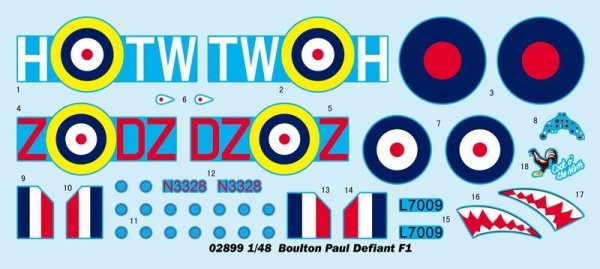 Trumpeter 02899 Boulton Paul Defiant F1 1/48