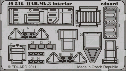  Eduard 49516 HAR. Mk.3 interior S. A. 1/48 HASEGAWA