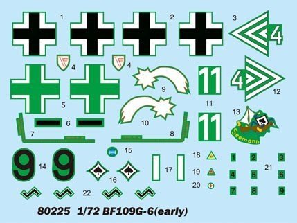Hobby Boss 80225 Bf109 G-6 (early) (1:72)