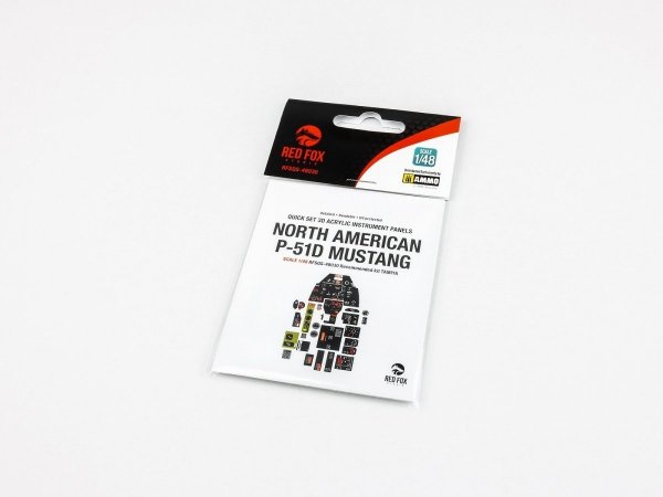 Red Fox Studio QS-48030 North American P-51D Mustang Tamiya 1/48