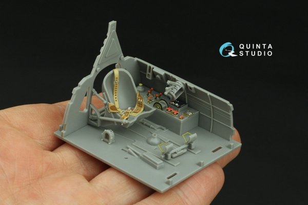 Quinta Studio QD32238 Mitsubishi J2M3/5/6 Raiden 3D-Printed coloured Interior on decal paper (Hasegawa) 1/32