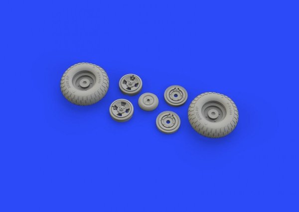 Eduard 632130 Spitfire Mk. IX wheels 4spoke w/ pattern TAMIYA 1/32