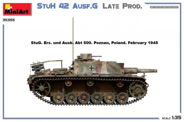 MiniArt 35355 StuH 42 Ausf. G LATE PROD 1/35