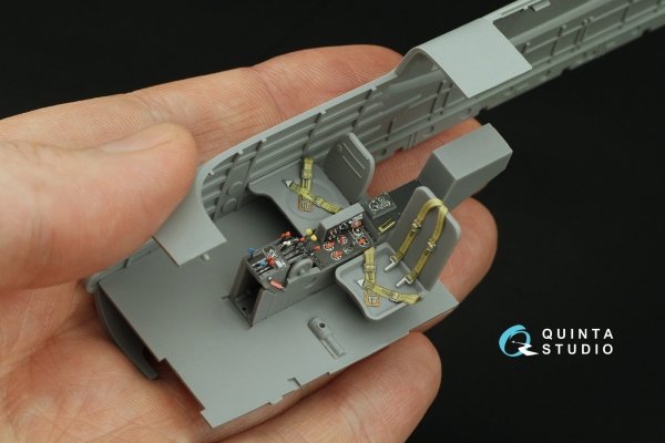 Quinta Studio QD48501 A-26C Invader 3D-Printed &amp; coloured Interior on decal paper (ICM) 1/48