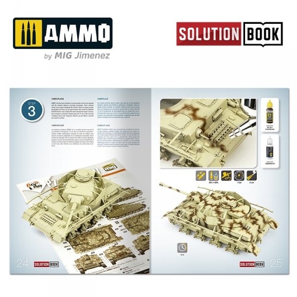Ammo of Mig 6527 How to Paint WWII German Mid-War Vehicles SOLUTION BOOK 21 (Multilingual Book)