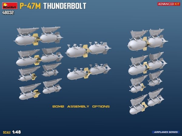 Mini Art 48032 P-47M Thunderbolt Advanced Kit 1/48