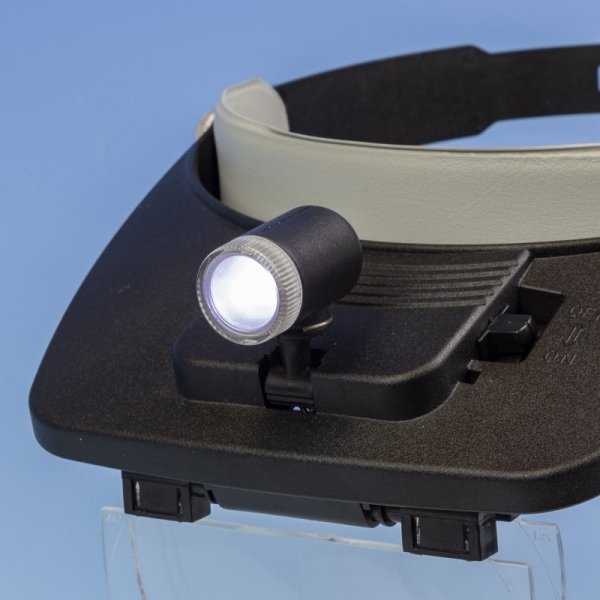 Lightcraft LC1764LED LED Headband Magnifier Kit with Bi-Plate Magnification