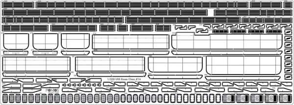 Pontos 35005F1 USS CV-14 Toconderoga 1944 Detail Up Set (1:350)