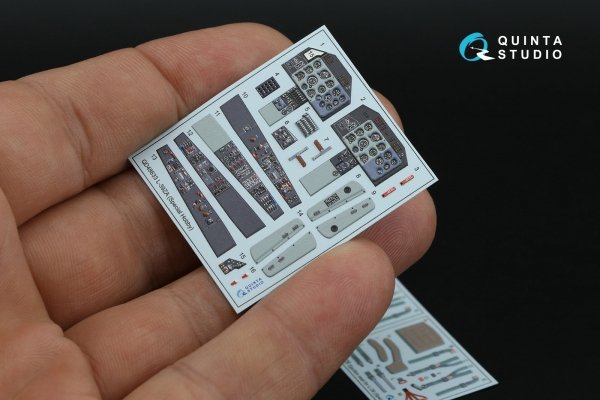 Quinta Studio QD48633 L-39ZA 3D-Printed &amp; coloured Interior on decal paper (Special Hobby) 1/48