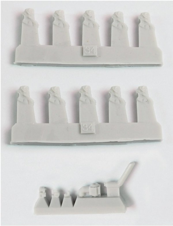 Pontos 35024FB USS BB-35 Texas 1945 Detail up set (20B Deck Blue Decl) (1:350)