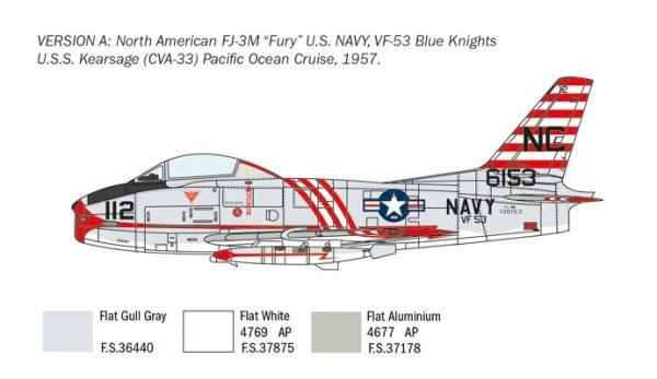 Italeri 2811 North American FJ-2/3 Fury 1/48