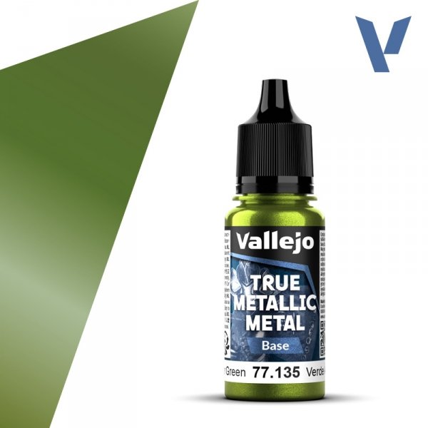 Vallejo 77135 Amber Green - True Metallic Metal - Base 18ml