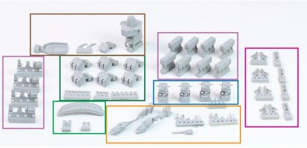 Pontos 35011F1 USS BB-63 Missouri BATTLESHIP Detail Up Set (1:350)