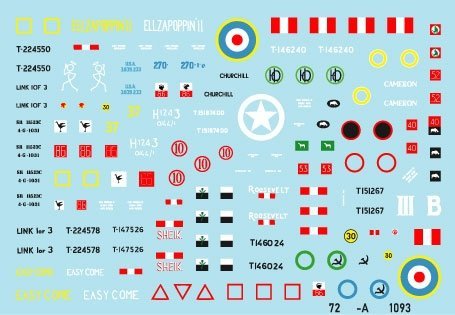 Star Decals 72-A1093 British Shermans in Italy. Sherman Mk IIA (76mm), Sherman Mk III, Sherman MK III DD. 1/72