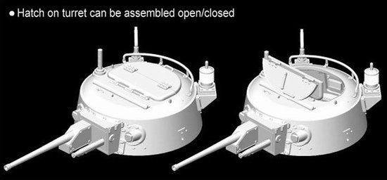 Dragon 7435 Japanese Type 2 (Ka-Mi) Amphibious Tank (1:72)