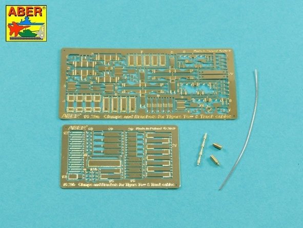 Aber 16029 Handles for towing ropes and tensioning the tracks of Tiger I and King Tiger tanks 1/16