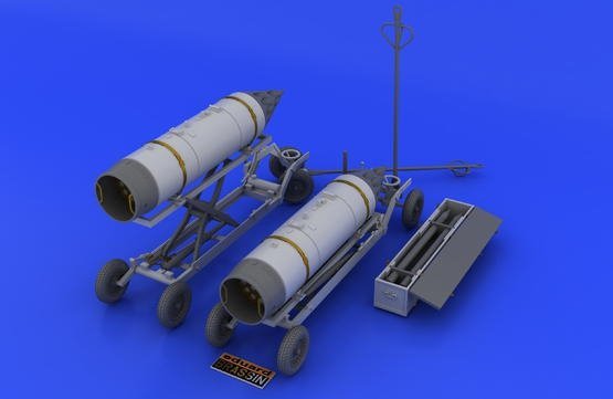 Eduard 648046 Rocket launcher B-8M1 and loading cart 1/48
