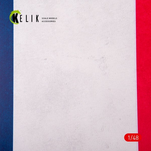 KELIK KS48029 France Flag - Acrylic 3 mm (410 x 270 mm) (410 g) 1/48