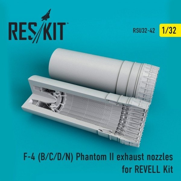 RESKIT RSU32-0042 F-4 (B/C/D/N) Phantom exhaust nozzles for REVELL Kit 1/32
