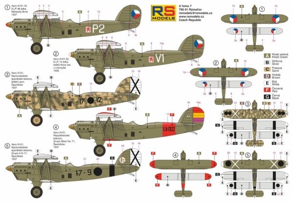 Rs Models 92260 Aero A-101 1/72