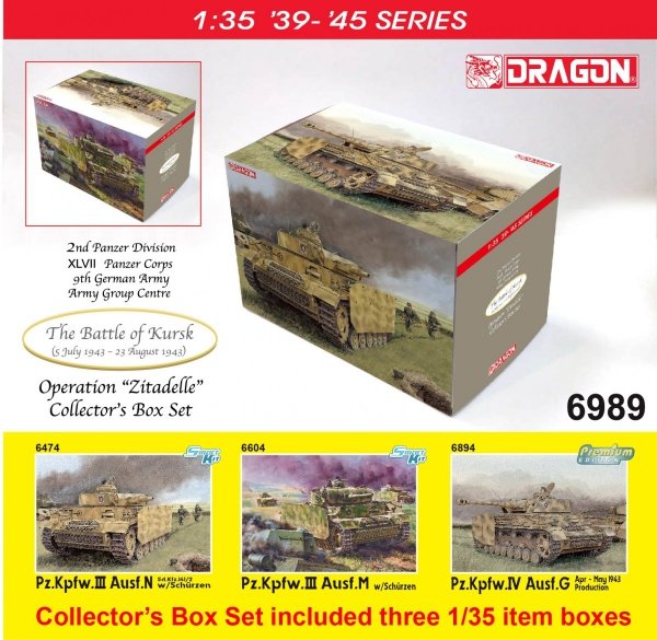 Dragon 6989 The Battle of Kursk (5 July 1943 - 23 Aug 1943) - Operation &quot;Zitadelle&quot; Collector's Box Set  1/35