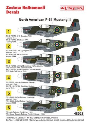 Techmod 48028 - North American P-51 Mustang III (1:48)