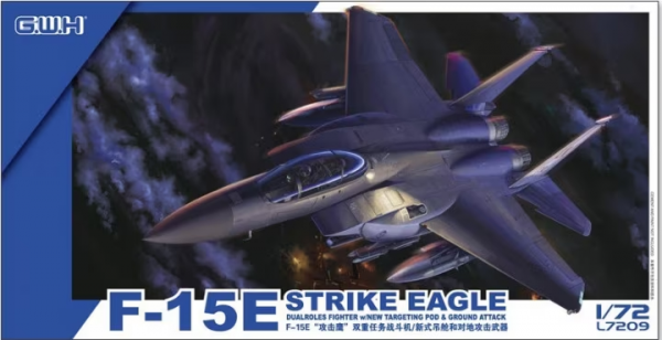 Great Wall Hobby L7209 F-15E Strike Eagle Dualroles Fighter w/New Targeting Pod &amp; Ground Attack 1/72