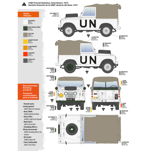 AK Interactive AK35012 LAND ROVER 88 SERIES IIA ROVER 8 1/35