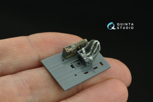 Quinta Studio QD72148 F6F-5 Hellcat 3D-Printed coloured Interior on decal paper (Eduard) 1/72