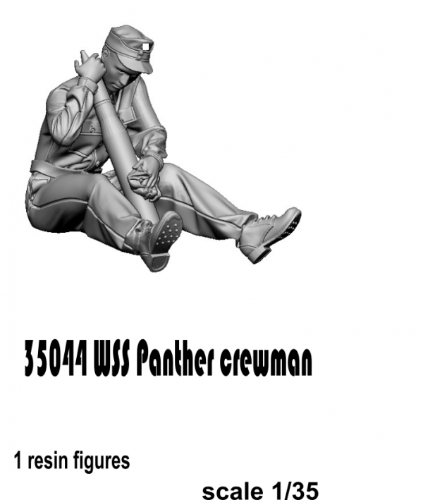 Glowel Miniatures 35044 WSS Panher crewman 1/35