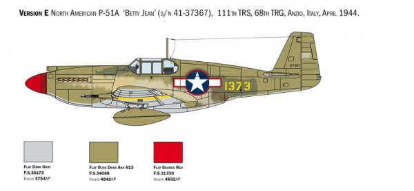 Italeri 1423 P-51A Mustang 1/72