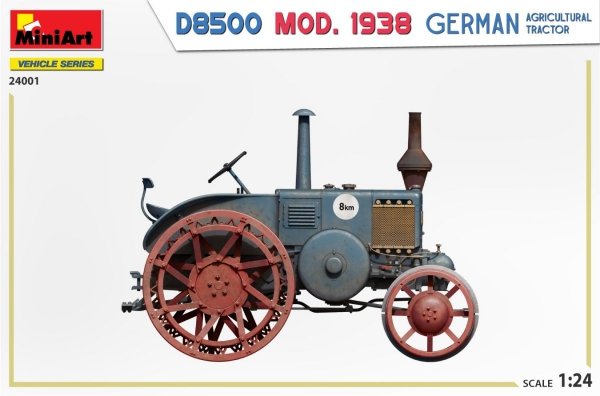 MiniArt 24001 GERMAN AGRICULTURAL TRACTOR D8500 MOD. 1938 1/24