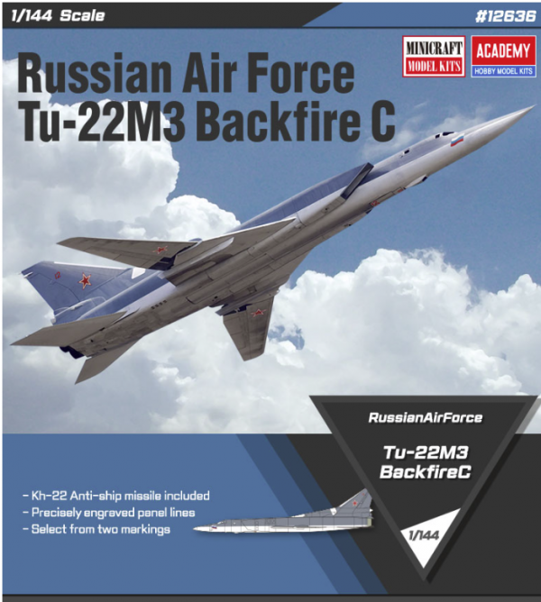 Academy 12636 Tu-22M3 Backfire C 1/144