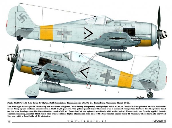 Kagero 15035 Fw 190s over Europe Part I (kalkomania/decals) EN/PL