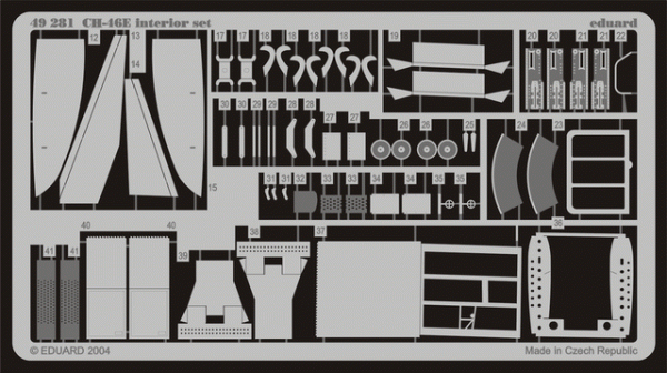 Eduard 49281 CH-46E interior 1/48 Academy