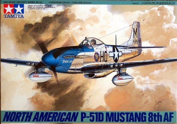 Tamiya 61040 North American P-51D Mustang 8th AF (1:48)