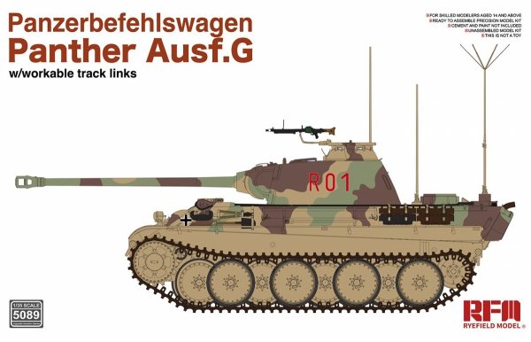 Rye Field Model 5089 Panther Ausf.G Panzerbefehlswagen 1/35
