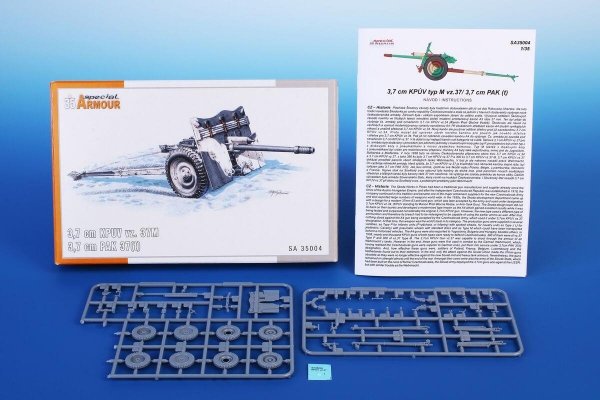 Special Armour 35004 3,7 cm KPUV vz.37M / 3,7 cm PaK M 37(t) 1/35
