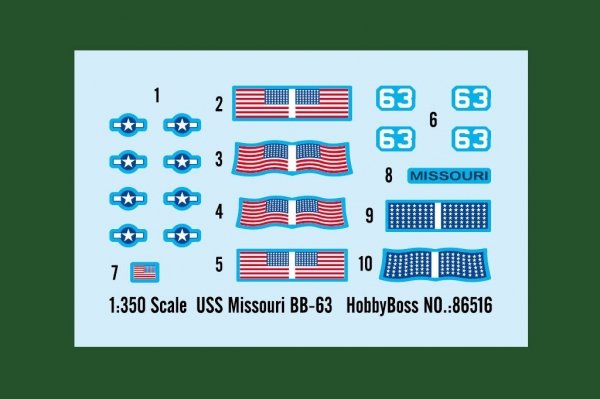 Hobby Boss 86516 USS Missouri BB-63 1/350