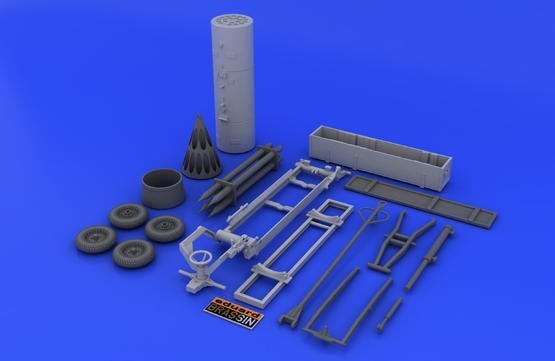 Eduard 648046 Rocket launcher B-8M1 and loading cart 1/48